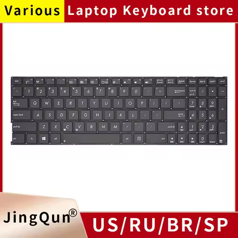 New US Russian SP Laptop Keyboard For ASUS A556U K556U X556U F556U X756U R558UA VM591 CM591U VM591UV
