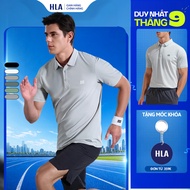 HLA Premium Men's Polo T-shirt - Running shirt, cool technology, soft, light, stretchy, absorbent