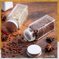 Durable Kitchen Spice Storage Container Salt Pepper Chili SPICES Glass Bottle SPICES JAR clear glass
