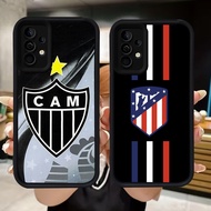 Q90 Atletico-Madrid soft Casing for Samsung A34 A55 A54 A36 A15 A35 S25 Ultra A16 A24 A05S A25 A56 A