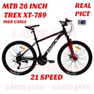 Sepeda gunung ukuran 26 inch sepeda mtb trex xt-789 mtb 26 trex xt789