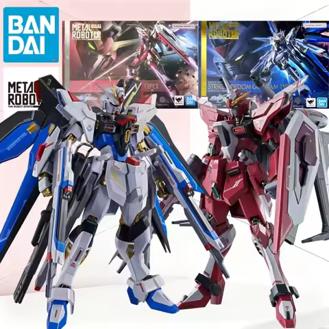 Bandai Metal Robot Spirits Dual Set Strike Freedom & Infinite Justice Type II 14cm Diecast Alloy Mec