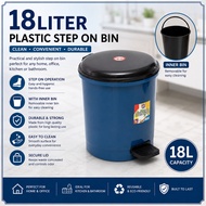 18Liter Plastic Step On Bin /Dustbin / Bin /Garbage Bin / Tong Sampah /Trash Bin