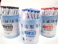 (50 ด้าม) ปากกาลูกลื่น LANCER CLIC 878 0.7มม