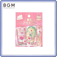 BGM Foil-Stamped Clear Sticker Cafe A La Mode Stained Glass Red BS-PFG010