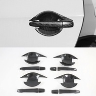 （FT）For Mitsubishi ASX 2013-2020 carbon fiber pattern car door handle bowl cover,ASX car accessories