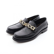 【二手】Gucci GUCCI 金屬Logo樂福鞋 700036 真皮樂福鞋 女款二手 A