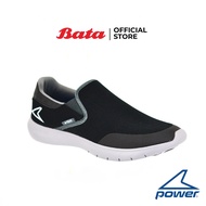Bata POWER-MENS รองเท้ากีฬา WALKING แบบสวม สีดำ รหัส 8486031 sneakermen Mensneaker