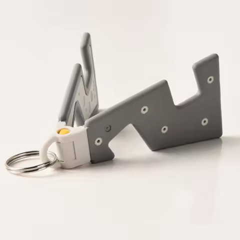 Portable Desktop Foldable Phone Holder, Creative Keychain, Used For Tablets And Phones