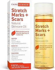 Care Science Stretch Marks + Scars Skin Care Body Oil, 5.07 Ounce | For Scars, Stretch Marks, Hair, Aging, &amp; Dehydrated Skin | Natural Ingredients, Vitamin E Oil, Olive Oil, Coconut Oil, &amp; More