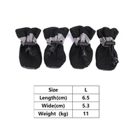 4Pcs/Set Sepatu Boots Anjing Anti Slip Sepatu Kucing Anti Air Tahan Air Dog Shoes Waterproof