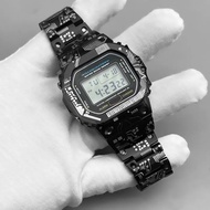 Circuit board texture Mod Kit For Casio DW5600 GMW5610 GMW-B5000 titanium alloy Case watchband stain