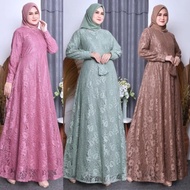 Gamis Burkat Jumbo Premium - Dres Kondangan - Baju Pesta - Gamis
