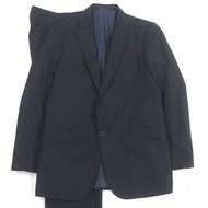 成色極佳的 ARMANI ARMANI COLLEZIONI 100% 羊毛 M 款全印花單排扣西裝，海軍藍，48 碼，正品，男士