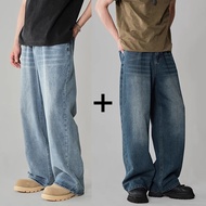 CHICGENT Baggy Jeans for Men Baggy Pants Men Casual Pants for Men Denim Pants Wide Leg Pants