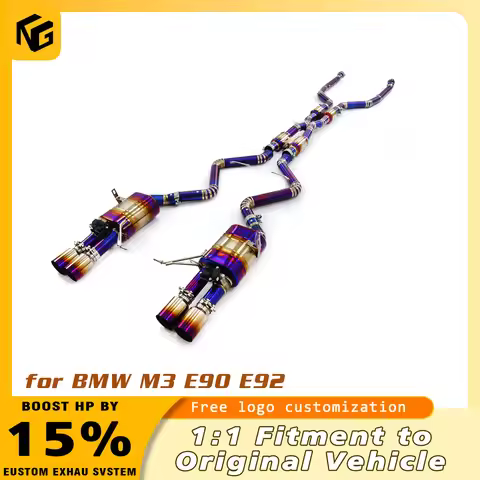 Titanium Catback Exhaust System Valvetronic Muffler for BMW M3 E90 E92 E93 2007-2013 V8 4.0L Quad Ti