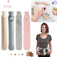 FKILLA Long Hot Water Bottles Bag, Foot Rubber Hot Water Bottle Long, warmer Hand Waist 2 Litre Hot Water Bottle