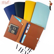 LILY Passport Cover, PU Leather Multi-card Document Credit Card , Portable Waterproof Credit Card Pr