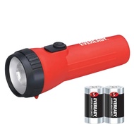 Eveready LED 25 Lumen Handheld Flashlight Set with 2xAA/2xD size Battery (LC1L2A1/LC1L2D1)