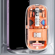 I8FMOUSE Transparent Gaming Mouse Bluetooth Wireless Mouse with RGB Light Rechargeable Mouse for PC