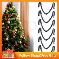 mabao 6 Pcs Vivid Lifelike Dark Green White Artificial Christmas Garland - Ideal Party Deco Greens f