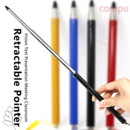 COMPU 1pc Teacher Pointer, Stainless Steel Retractable Retractable Pointer, Simple with Lanyard Mult
