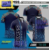 [FREE CUSTOME]2024 HUMANITIES AND SOCIAL SCIENCE SUBLIMATION UNIFORM POLO SHIRT HUMSS FOR MEN WOMEN 