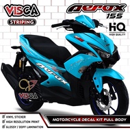 Aerox 155 Old Full Body Decal - Cool Old Aerox 155 Stickers - Old Aerox 155 Striping Variations - 15