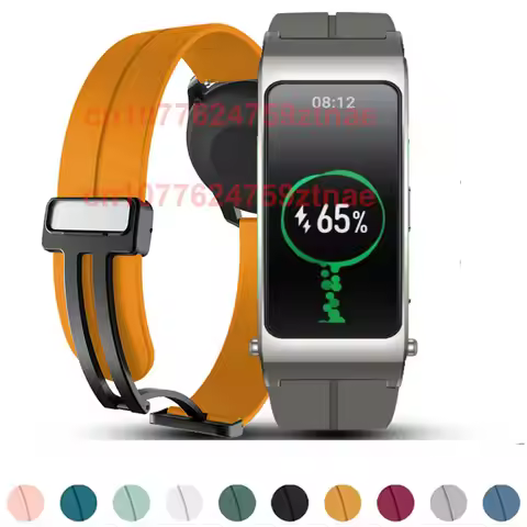 16mm Silicone Strap For Huawei Talkband B7 Band B6 B3 Magnetic Wristband Accessories for Correa Huaw