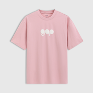 เสื้อยืดคอกลมแขนสั้นผ้าฝ้ายแท้ Gap สำหรับผู้ชายและผู้หญิง ฤดูร้อนปี 2025 โลโก้พิมพ์ครึ่งตัว ทรงหลวม