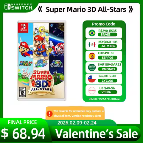 Nintendo Switch Game - Super Mario 3D All Stars Collection - 100% Official Physical Game Card RPG Ge