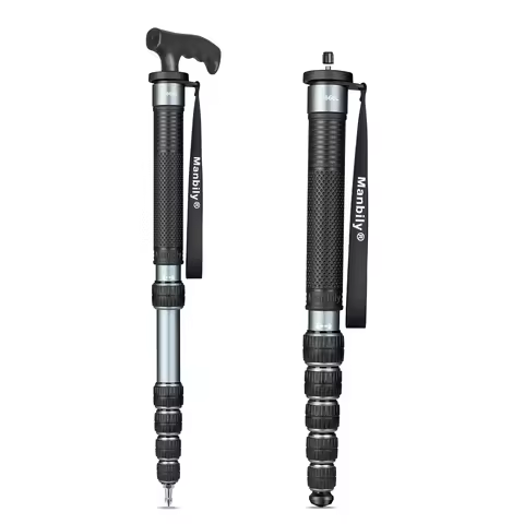 Manbily A-666L Aluminum Professional Travel Monopod 32mm Tube Photography Monopod Outdoor Walking St