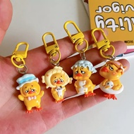 GANTUNGAN Cute Upset Duck Motif Keychain | Yellow Duck Hook | Upset Duck Keychain