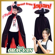 Halloween Cosplay Costume for Kids - Vampire/Witch Outfit with Hat and Cape (Free Size),Direct from 