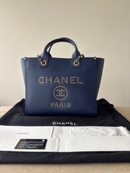 Chanel Deauville Studded Tote Bag