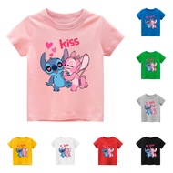 Áo thun trẻ em STITCH 8 màu áo đầy đủ size có big size áo thun cho bé Cotton King Cotton