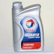 TOTAL Quartz 7000 10W-40 Oli pelumas mesin mobil modern! SN 1L 10w40