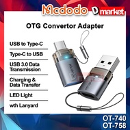 Mcdodo OT-758 OTG Convertor Adaptor Connector Mcdodo OT-740 Type-C USB Mcdodo OT-7580 OT-7400 Mcdodo