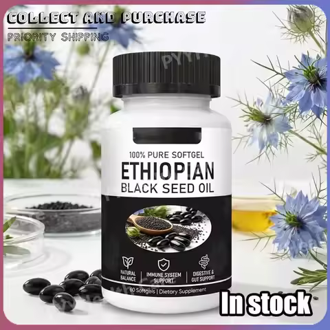 Ethiopian Black Seed Oil, Purely Nutrient Ethiopian BlackSeed Oil Capsules with Thymoquinone, Organi