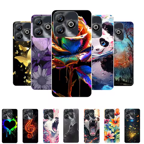 For ZTE Blade A75 4G Case TPU Soft Rose Panda Cute Silicone Case Covers For ZTE Z2359 Blade A75 A 75