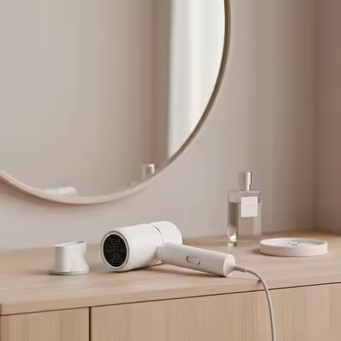 Mini 750W Folding Hairdryer with Carrying Bag Hot Air Anion Hair Care for Travel Home Hair Dryer 220