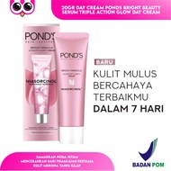 20GR DAY CREAM PONDS BRIGHT BEAUTY SERUM TRIPLE ACTION GLOW  DAY CREAM / KRIM PELEMBAB WAJAH