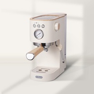 เครื่องทำกาแฟอิตาลีขนาดเล็กแบบครึ่งอัตโนมัติสีขาว Is Royal SS201 HELLO White Coffee Machine สำหรับใช
