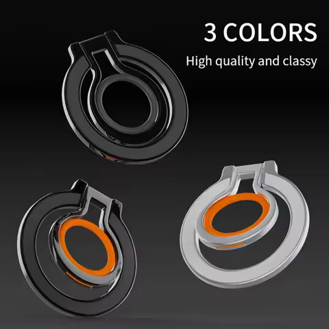Cell Phone Metal 360 ° Rotation Finger Ring Strong Magnetic Stand for Magsafe Folding Magnet Holder 