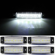 6 LED Bus Van Truck Trailer Side Marker Lamp Indicators Lights Sealed For Volvo FH16 For Benz Actros