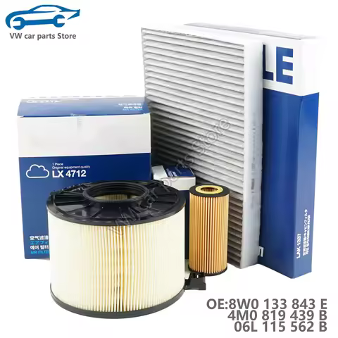 8W0133843E, 4M0819439b, 06L115562B Air conditioner filter, oil filter, air filter set for Q5 A4 A5 A