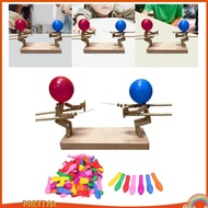 [PrettyiaSG] Wooden Fencing Puppets Balloon Bamboo Party Favor, DIY Handmade Fast Paced for Kids