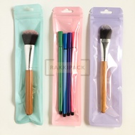 7x18 ziplock plastic, 6x24 long, brush wrap, marker, pen, watch
