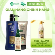 Combo Dầu gội Nguyên Xuân sạch gàu 350ml KM 35ml+ Dầu xả Nguyên Xuân 160g + Serum Nguyên Xuân 75ml K
