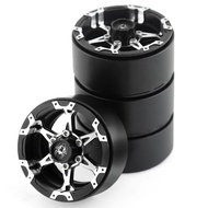 4Pcs 1.9" Aluminum Alloy Wheels R74 for TRX4 D90 Crawler  Off-Road Rims